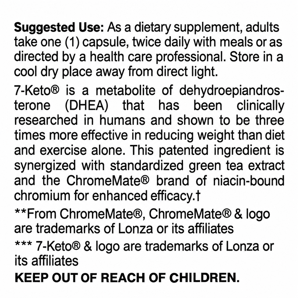 7 KETO FIT Suggested Use preview