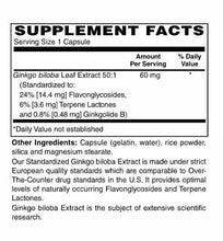 Ginko Biloba Extract 60 mg Capsules