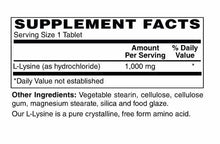 L-Lysine 1000 mg Tablets