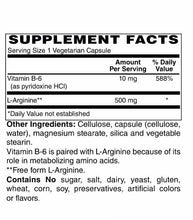 L-Arginine 500 mg Vegetarian Capsules