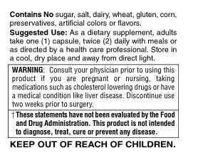 Red Yeast Rice 600 mg Organic Vegetarian Capsules