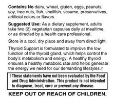 Thyroid Support Vegetarian Capsules