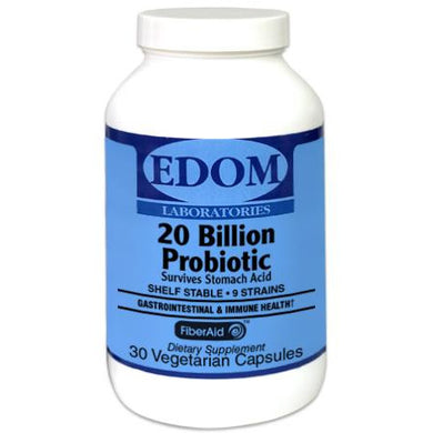 20 Billion Probiotic SHELF STABLE  9 STRAINS GASTROINTESTINAL & IMMUNE HEALTH  Survives Stomach Acid