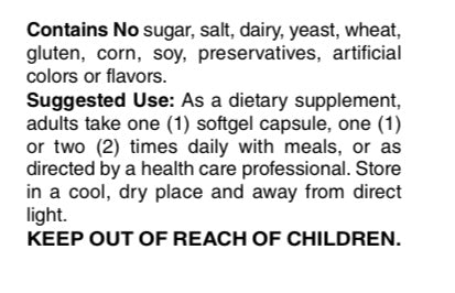 Flax Oil 1,000 mg Organic Softgels