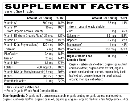 Once Daily Womens Whole Food Multivitamin