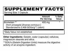 Bromelain Proteolytic Enzyme 400 mg Capsules