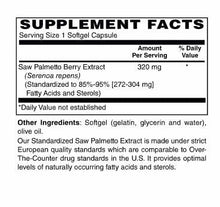Saw Palmetto 320 mg Softgels
