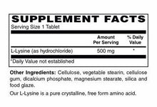 L-Lysine 500 mg Tablets