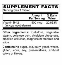 Vitamin B-12 500 mcg Tablets