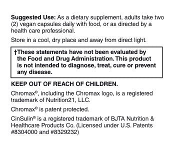 Advanced Blood Sugar Support suggested use and dosage instructions – Edom Laboratories dietary supplement