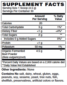 Fermented Whole Food Organic Beets