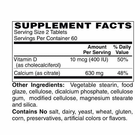 Calcium Citrate With Vitamin D