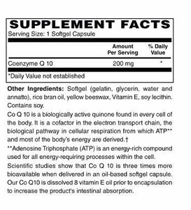 CoEnzyme Q-10 200 mg Softgels