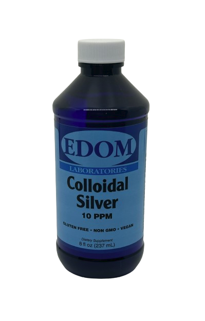 Colloidal Silver 10 PPM, 8 Oz – Edom Laboratories, Inc.