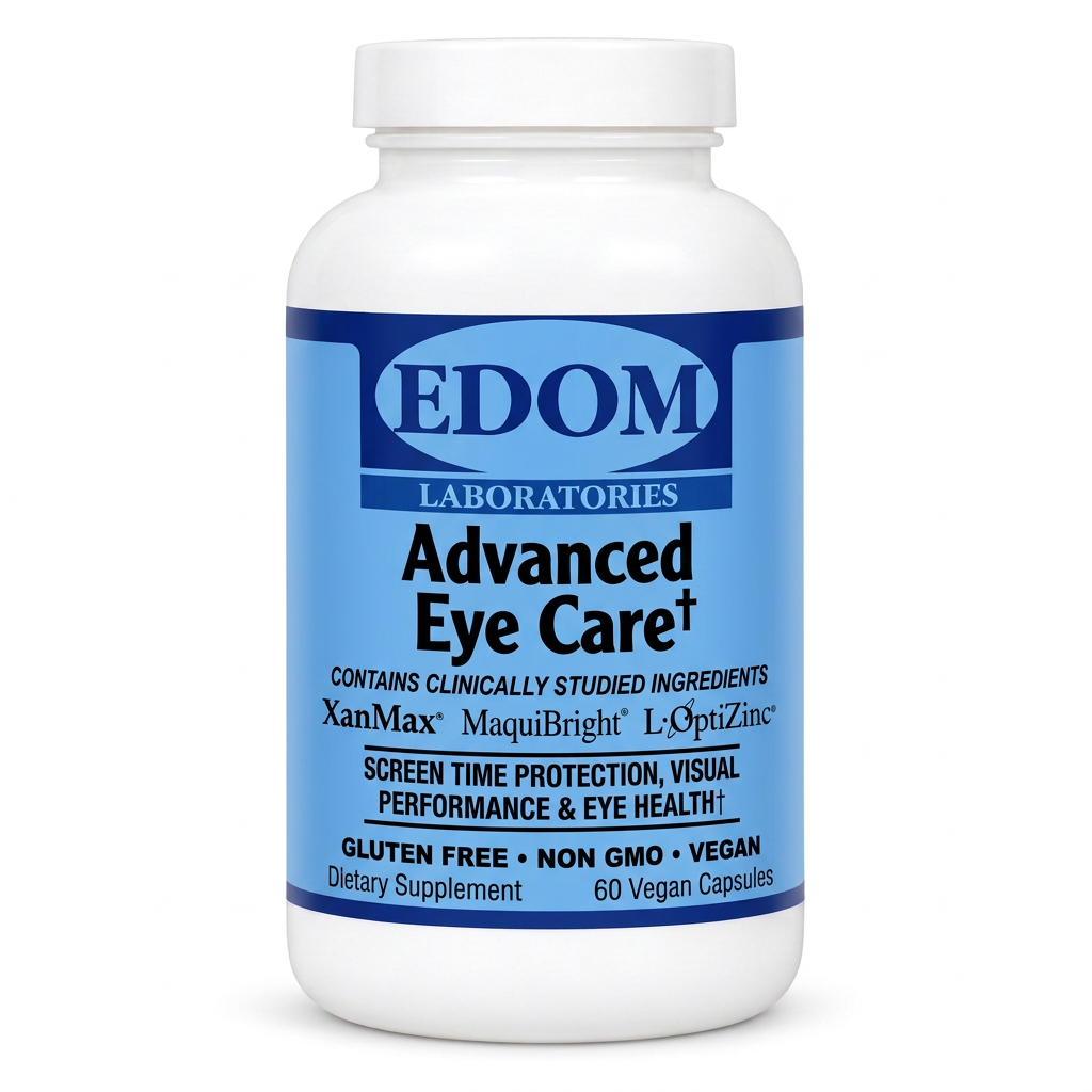 Advanced Eye Care Edom Laboratories bottle, 60 Vegan Capsules