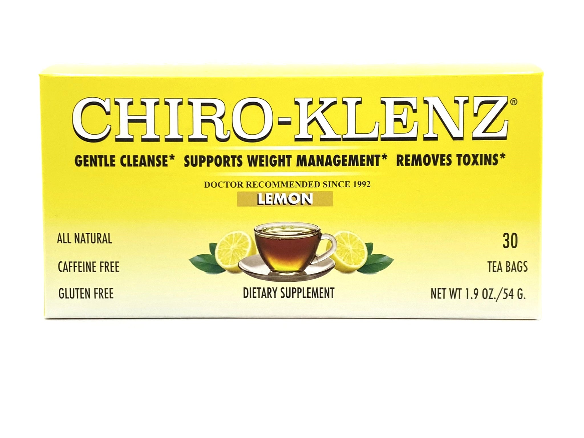 Glenz Tea CHIRO‑KLENZ® Tea Lemon | Gentle Detox & Digestive Cleanse Support ...