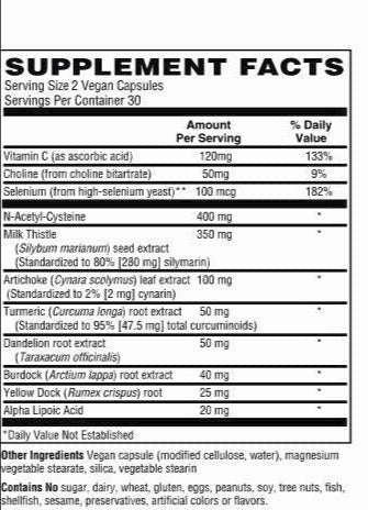 Liver Support and Detox Vegetarian Capsules