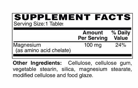 Magnesium 100 mg (Amino Acid Chelated)