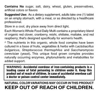 Women's One Daily Multi with Whole Food Organic Blends