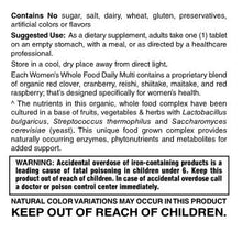 Women's Whole Food Organic Multi Tablets