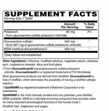 Glucosamine 500 mg & MSM 500 mg Tablets Shellfish Free