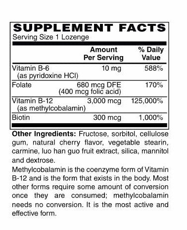 Methyl B-12 Lozenges 3000 mcg
