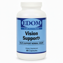 Vision Support dietary supplement by Edom Laboratories — 60-count bottle with LuteMax® lutein, bilberry extract, and antioxidants to help support normal, healthy vision.†