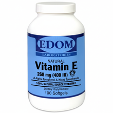 Vitamin E-400 d-Alpha Tocopherol & Mixed Tocopherols 100% natural source vitamin  in a white bottle
