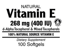 Vitamin E-400 (mixed tocopherols) Softgels