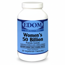 Women's 50 Billion Probiotic bottle supports urinary tract and vaginal health