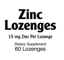 Zinc Lozenges 15 mg Natural Lemon Flavor