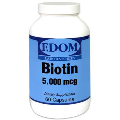 Biotin helps support Healthy Hair, Strong Nails, and Skin. Biotin is also essential for metabolic processes including the metabolism of fats and amino acids, production of fatty acids, and cell growth. 