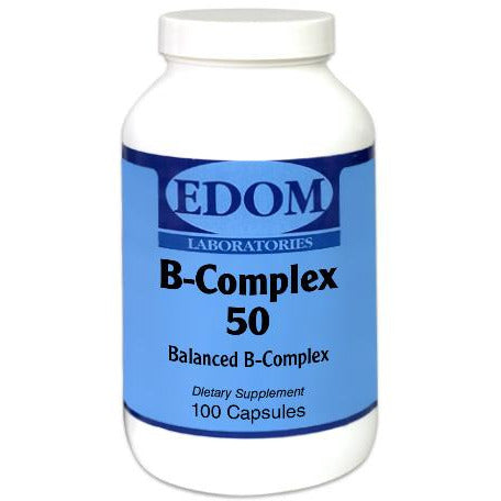 Vitamin B Complex 50 mg contains 11 individual B vitamins which work in a synergistic together to provide powerful nutritional support to your entire body.* High Potency Balanced B-Complex. B-Vitamins are vital to our lives. Their functions cover a wide spectrum which include aiding in blood cell formation, normal functioning of the nervous system, carbohydrate, protein and fat metabolism, energy production and helping combat the impact of stress.