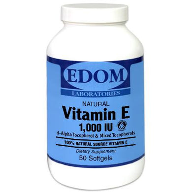Vitamin E 1,000 IU Softgels 100% Natural Mixed Tocopherols