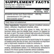 Boswellia Extract 400 mg Formula
