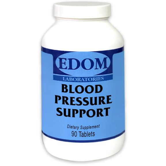 EDOM LABS Blood Pressure Support bottle with clean clinical label, formulated to support healthy blood pressure, circulation, vascular function, and daily cardiovascular wellness.