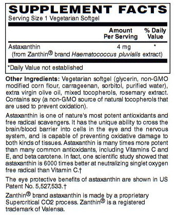 Astaxanthin 4 mg