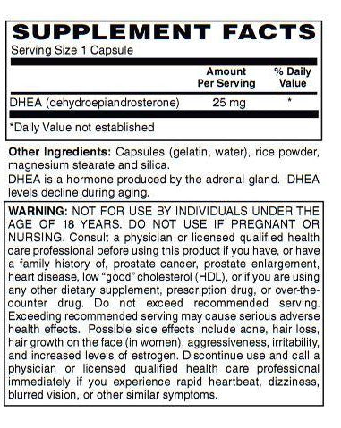 DHEA 25 mg Capsules