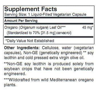 Oregano Oil 45 mg Capsules