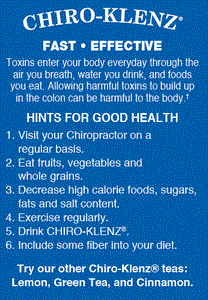 Glenz Tea Chiro-Klenz® Tea Orginal - Colon Detox Diet Tea - Edom Laboratrories ...