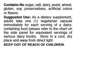 Ultra Dairy Digest Vegetarian Capsules